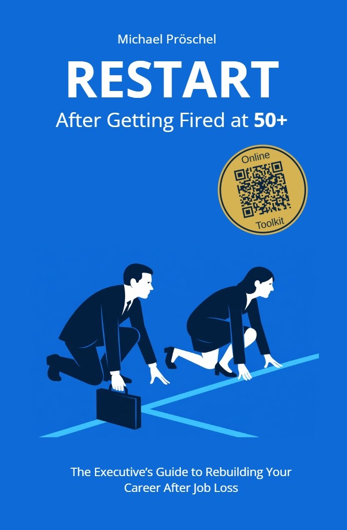 Book cover “Restart After Getting Fired at 50+”